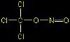 Структурная формула молекулы хлорпикрина